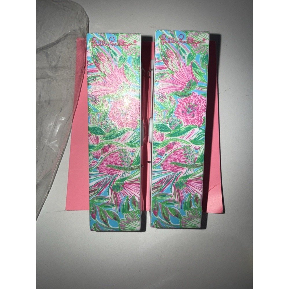 Lilly Pulitzer Large Colorful‎ Clips Art Craft Chip Bags Etc A